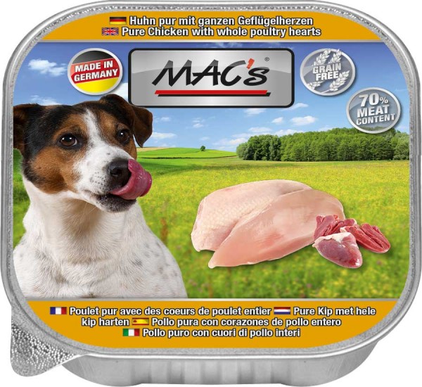 MAC's Dog Schale mit Huhn Pur (getreidefrei)