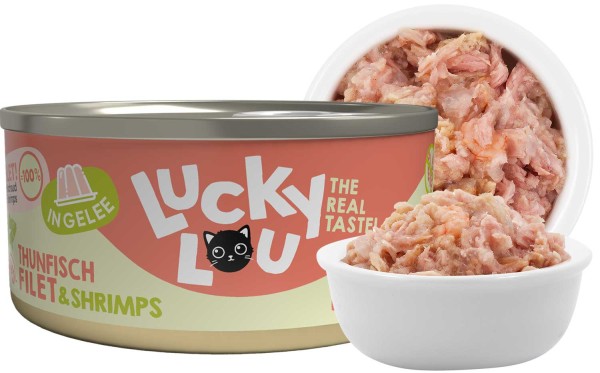 Lucky Lou Extrafood Thunfisch &amp; Shrimps in Gelle