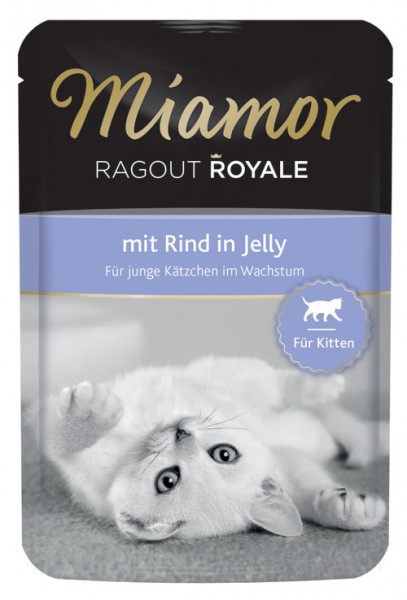 MIAMOR Ragout Royale in Jelly Kitten mit Rind - 100g