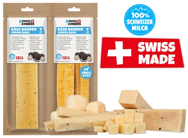 SwissCowers Käse Barren TRÜFFEL - Kauknochen aus Käse