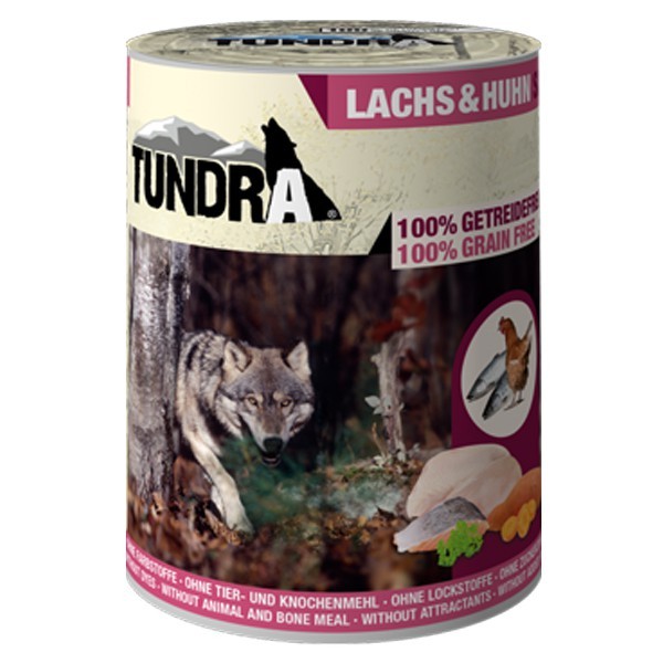 Tundra Hundefutter Lachs & Huhn Nassfutter