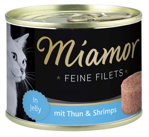 MIAMOR Feine Filets in Jelly mit Thun &amp; Shrimps - 185g