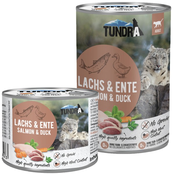 Tundra Katzenfutter Lachs & Ente, Nassfutter