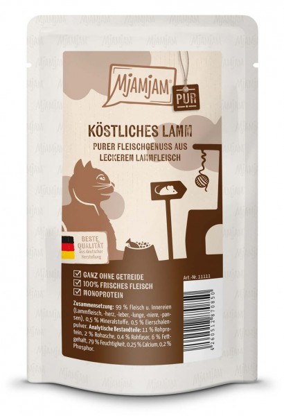 MjAMjAM - Quetschie Purer Fleischgenuss - köstliches Lamm PUR