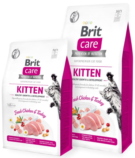 Brit Care Cat Trockenfutter - Kitten - Truthahn &amp; Huhn