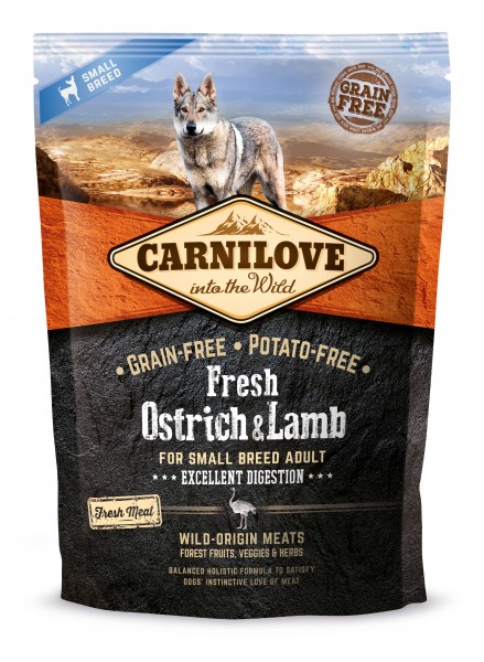Carnilove Hund Fresh Small Breeds Strauss & Lamm