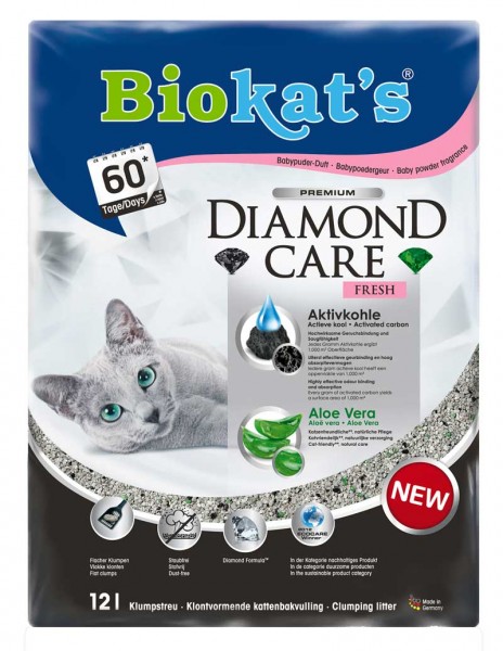 Biokat's Katzenstreu Diamond Care Fresh - 12 l
