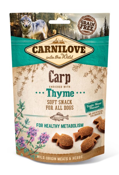 Carnilove Hund Soft Snack Karpfen, Carp with Thyme 200 g