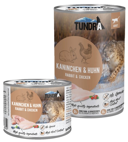 Tundra Katzenfutter Kaninchen & Huhn, Nassfutter
