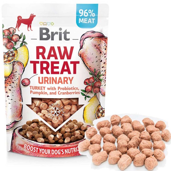 Brit Dog Raw Treat - Urinary mit Truthahn - Gefriergetrocknet