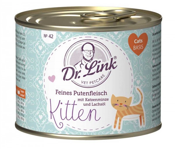 Dr. Link Katzenfutter Kitten Pute und Katzenminze