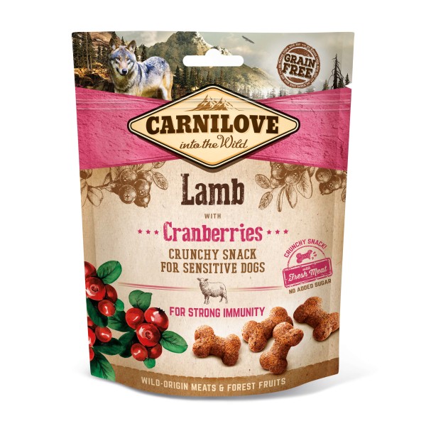 Carnilove Hund Crunchy Snack Lamm, Lamb with Cranberries 200 g