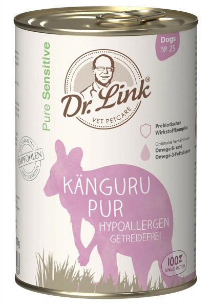 Dr. Link Hundefutter Pure Sensitive Känguru Pur Hypoallergen