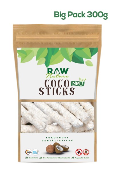RAW Nature Kokos-Sticks Hundesnack - 300 g