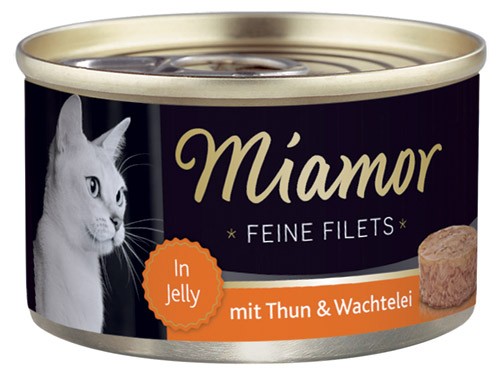 MIAMOR Feine Filets in Jelly mit Thun &amp; Wachtelei - 100g