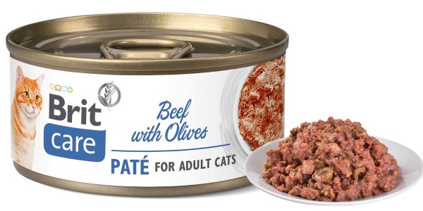 Brit Care Cat Dose - Beef Paté with Olives