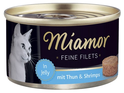 MIAMOR Feine Filets in Jelly mit Thun & Shrimps - 100g
