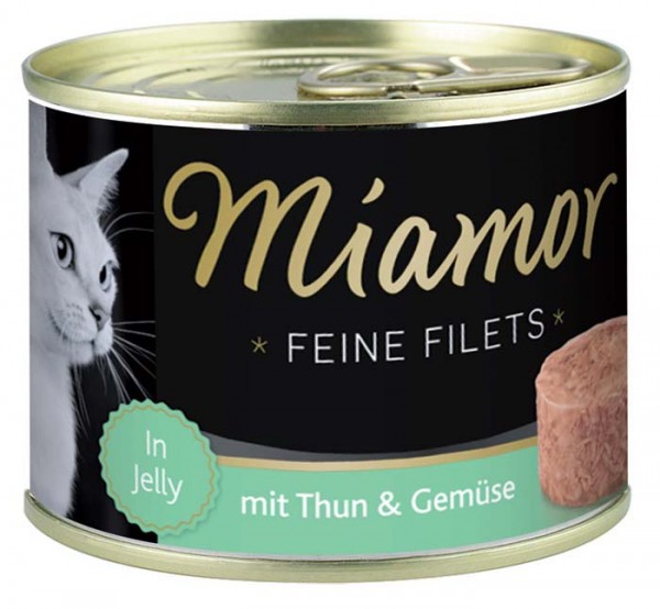 MIAMOR Feine Filets in Jelly mit Thun &amp; Gemüse - 185g