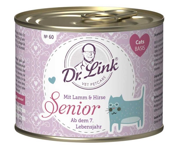Dr. Link Katzenfutter Senior Lamm und Hirse