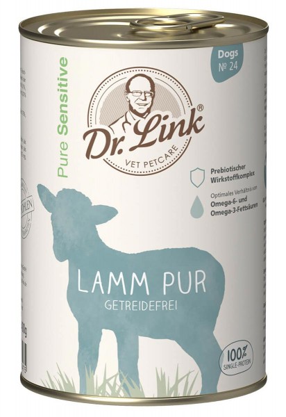 Dr. Link Hundefutter Pure Sensitive Lamm Pur