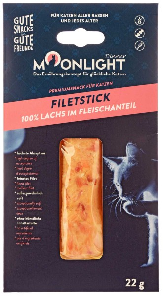 Moonlight Katzensnack Filet-Stick, Lachs