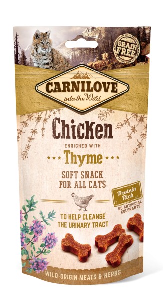 Carnilove Katze Soft Snack Huhn mit Thymian 50 g