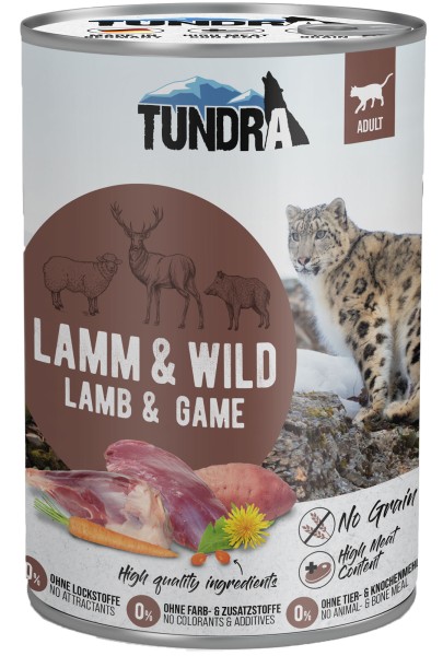 Tundra Katzenfutter Lamm & Wild, Nassfutter