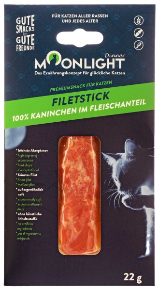 Moonlight Katzensnack Filet-Stick, Kaninchen