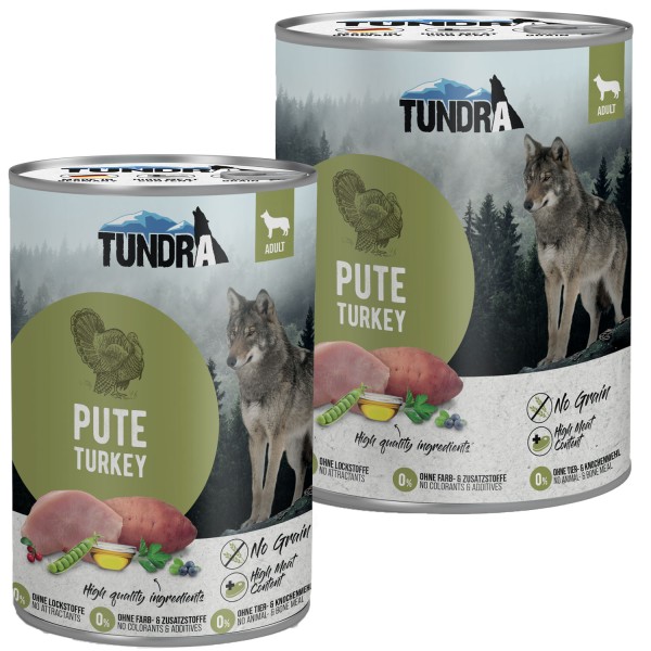 Tundra Hundefutter Pute Nassfutter - getreidefrei