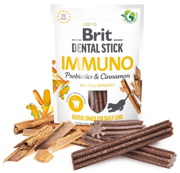 Brit Dog Dental Stick - Immuno - mit Probiotika & Zimt