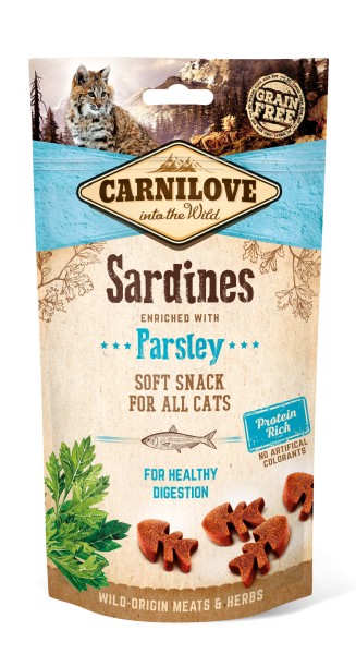 Carnilove Katze Soft Snack Sardinen mit Petersilie 50 g