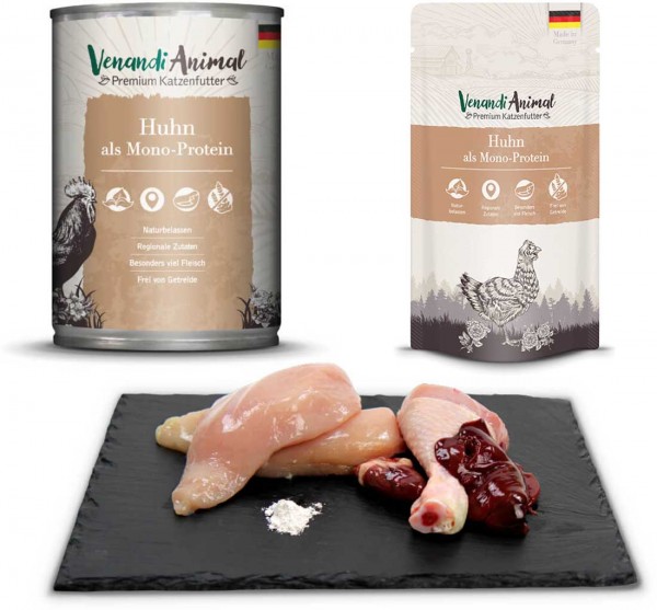 Venandi Animal Nassfutter mit Huhn als Monoprotein