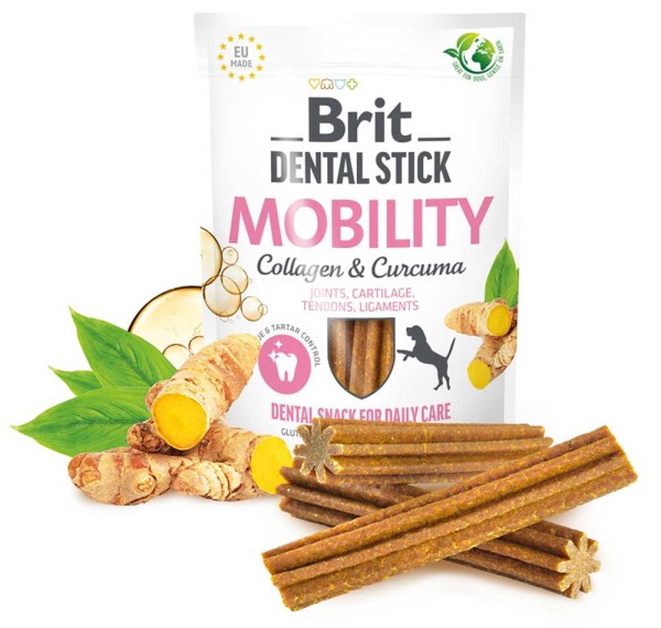 Brit Dog Dental Stick - Mobility - mit Kurkuma & Kollagen