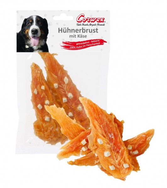 Corwex Hundesnack Hühnerbrust mit Käse