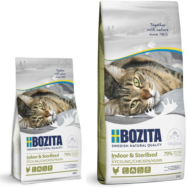 Bozita Cat Trockenfutter Indoor & Sterilised mit Huhn