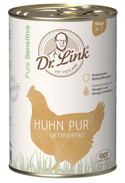 Dr. Link Hundefutter Pure Sensitive Huhn Pur