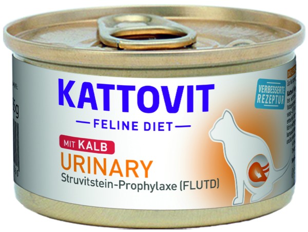 Kattovit Nassfutter Urinary mit Kalb - Struvitstein-Prophylaxe