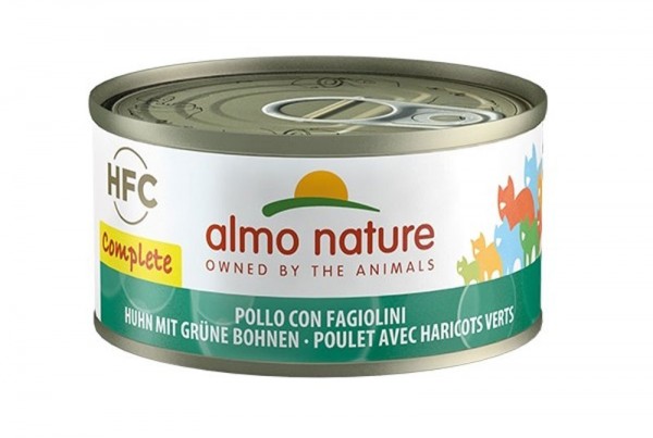 Almo Nature Katzenfutter HFC Complete, Huhn mit grünen Bohnen