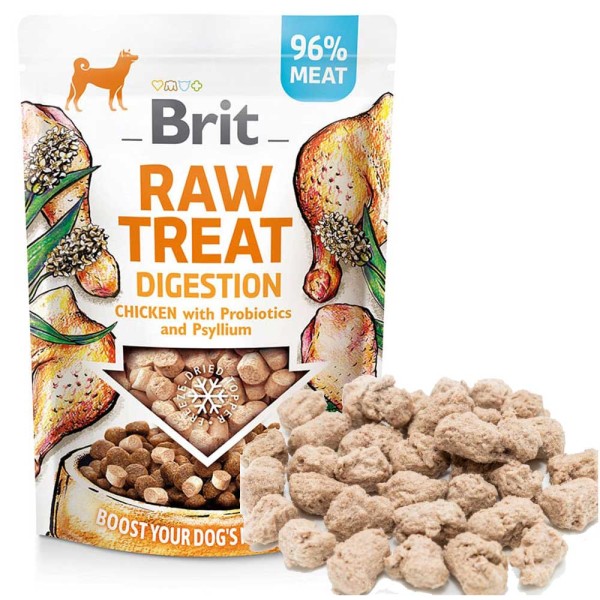 Brit Dog Raw Treat - Digestion mit Huhn - Gefriergetrocknet