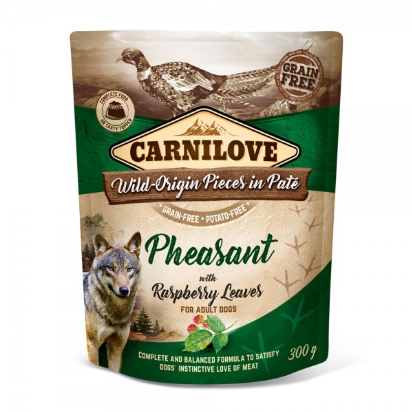 Carnilove Hund Pouch Fasan, Pheasant with Raspberry Leaves