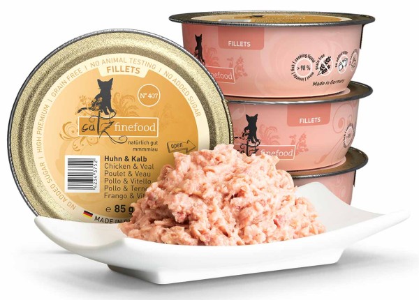 Catz finefood Fillets No.407 mit Huhn &amp; Kalb in Jelly
