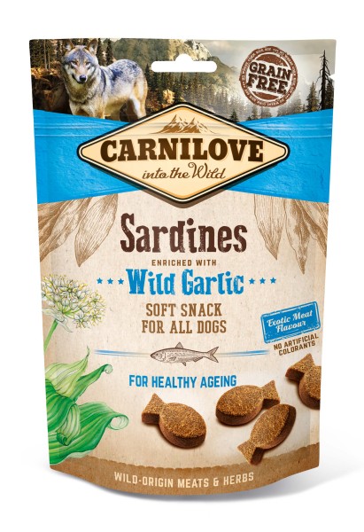 Carnilove Hund Soft Snack Sardinen, Sardines with Wild Garlic 200 g