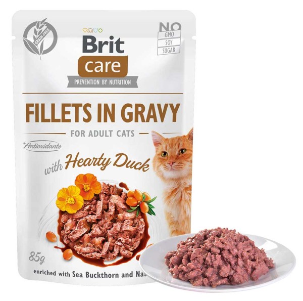 Brit Care Cat Pouch - Filets in Soße mit Ente