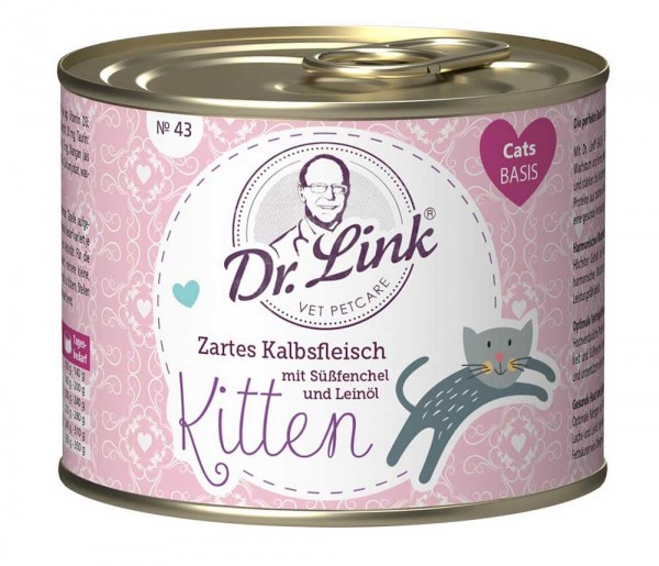 Dr. Link Katzenfutter Kitten Kalb und Süßfenchel