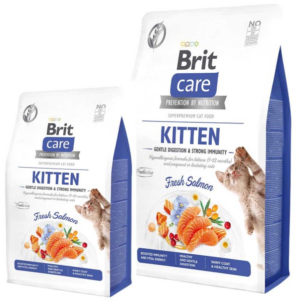 Brit Care Cat Trockenfutter - Kitten - Gentle Digestion & Strong Immunity