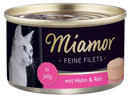 MIAMOR Feine Filets in Jelly mit Huhn &amp; Reis - 100g