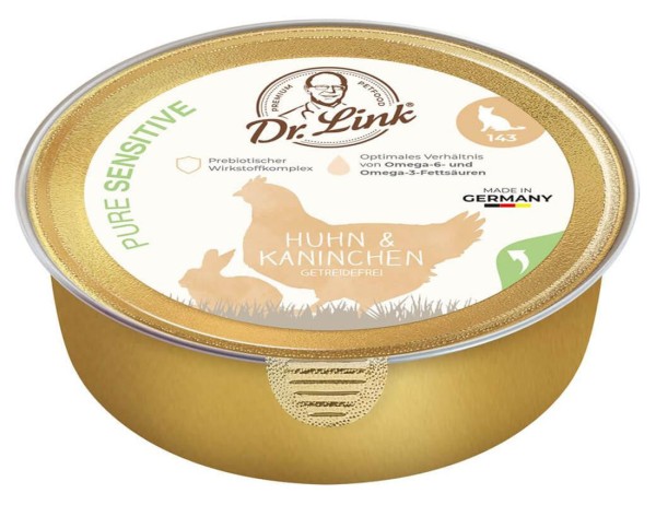 Dr. Link Katzenfutter Pure Sensitive Huhn &amp; Kaninchen