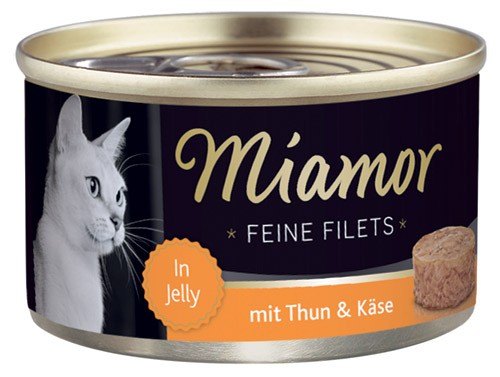 MIAMOR Feine Filets in Jelly mit Thun & Käse - 100g