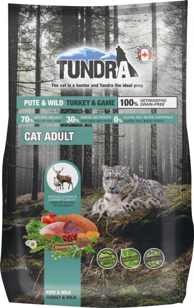 Tundra Cat Trockenfutter getreidefrei Pute & Wild - Turkey & Game