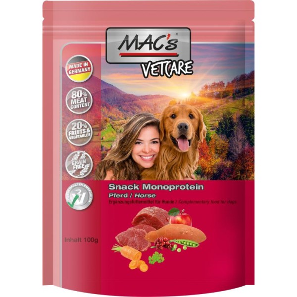 MAC's Dog Vetcare Monoprotein Snack mit Pferd